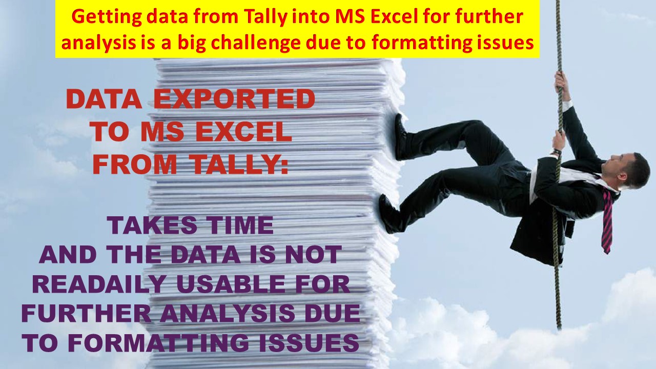 Data Exported from Excel to Tally
