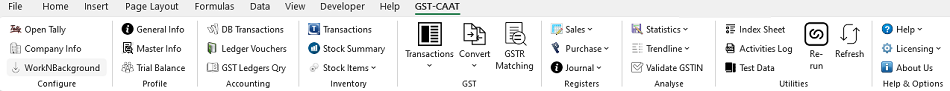 GST-CAAT Panel,Menu Image